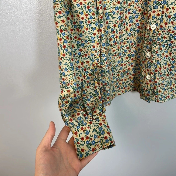 Cider Floral Button Down Blouse Size XS - Picture 9 of 9